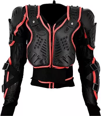 Men Motorbike Motorcycle Motocross Body Armour Skiing Jacket Spine Protector UK • $40.41