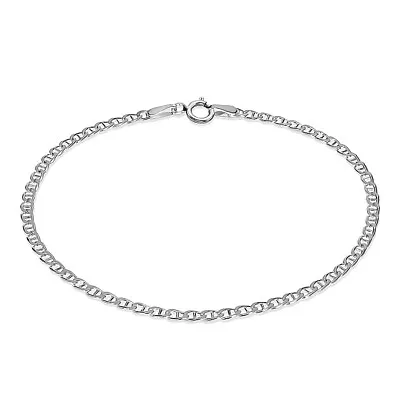 TJC Silver Mariner Bracelet For Women Size 7 Inches With Spring Ring Clasp • £19.99