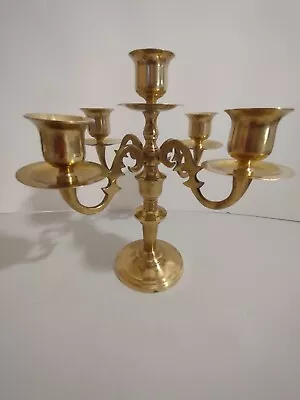 Vintage Brass 8-in Candelabra Polished • $15