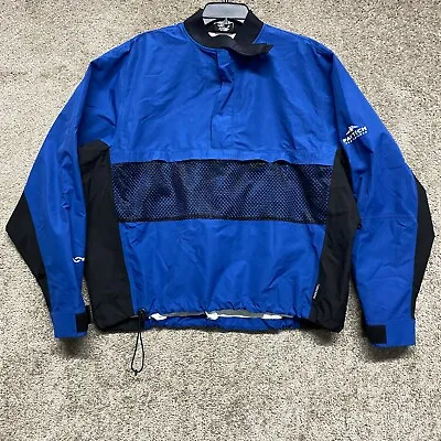Pacific Trail Jacket Adult Medium Blue Back Rain Coat Pullover Waterproof Mens • $17.59