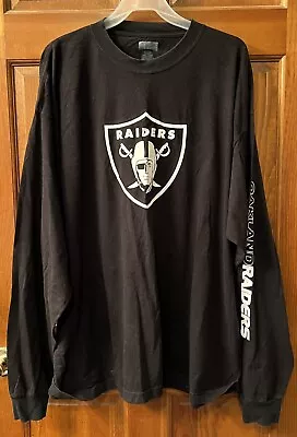 Oakland Raiders Long Sleeve Shirt  XXL • $34.99