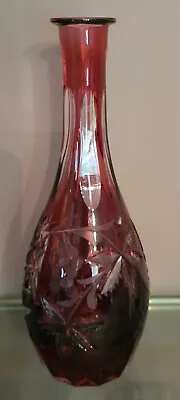 Natchmann Traube Decanter Cut Crystal Ruby Red (1) • $79