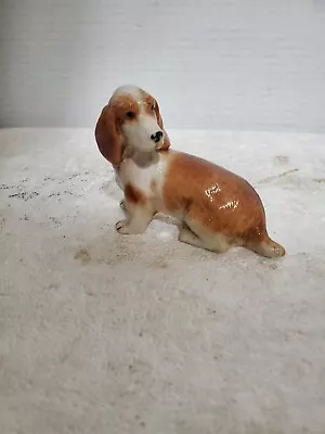 Vintage 2003 H.M.L. Ceramic Basset Hound Dog Figurine Lifelike • $14.99