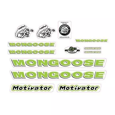 Mongoose - 1999 Motivator For Chrome Frame - Decal Set - Old School Bmx • $88