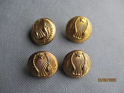 4 Vintage French Air Force Military Uniform Shaft Buttons Mixed Makers 25mm D • $20