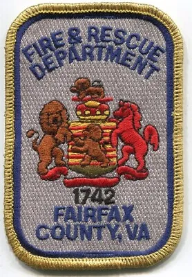 VIRGINIA - Fairfax County Fire & Rescue - [ Shoulder Patch ] • $5.99