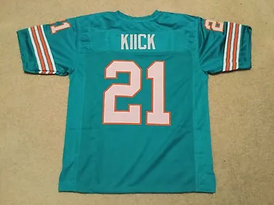 UNSIGNED CUSTOM Sewn Stitched Jim Kiick Teal Jersey - M L XL 2XL 3XL • $35.99