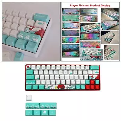 71 Keys   Dye Sublimation PBT Keycaps For  GK64 RK61 • $68.01