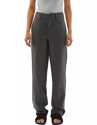 Bassike Grey 100% Wool Trousers [Size 0] High Waist Tailored Pant NEW RRP $520 • $159.99