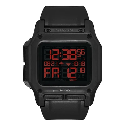 £100 • Buy Nixon Watch Regulus All Black / Red A1180-760-00 Men's