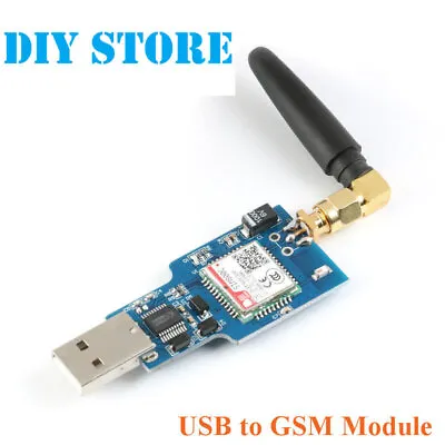 USB To GSM Module Quad-band GSM GPRS SIM800C For SMS Messaging With Antenna • $9.02