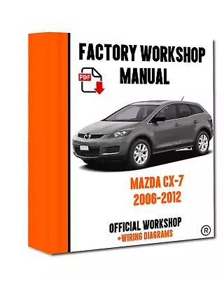 OFFICIAL WORKSHOP Manual Service Repair Mazda CX-7 2006 - 2012 • $8.82