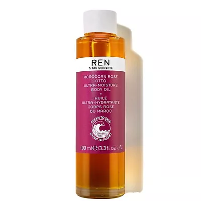 £28 • Buy REN Clean Skincare Moroccan Rose Otto Ultra Moisture Body Oil 100ml