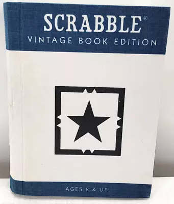 SCRABBLE Vintage Book Edition Collectible Linen Book Board Game COMPLETE 2015 • $19.97