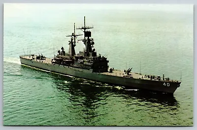 USS Mississippi CGN 40 Navy Nuclear Powered Guided Missile Cruiser Postcard • $3.50