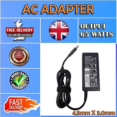 New Original Dell 0M6C84 M6C84 Laptop AC Adapter Power Supply 19.5V 3.34 65W • £23.95