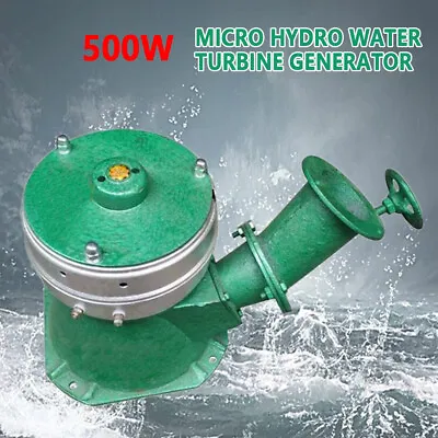 $252 • Buy Water Turbine Generator Kit Mini Hydro Power Plant 500W 110V Electric Station