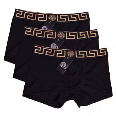 2024 NEW Versace 3-Pack Greca Pattern Men's Boxer Briefs • $24.79