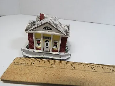 Norman Rockwell's Main Street Village The Bank Christmas Building 1990 • $10