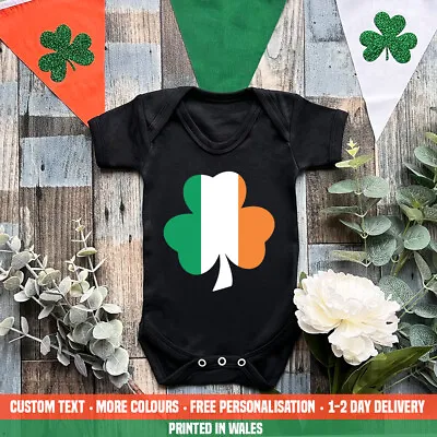 $15.87 • Buy Shamrock Irish Flag Baby Vest Ireland St Patricks Day Rugby Football Gift Boys