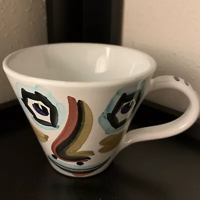 Starbucks SBERNA DERUTA ITALY Abstract Face Art 12oz Ceramic Coffee Tea Cup Mug  • $14.99