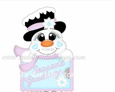 Snowman Wearing A Top Hat Gift Tag Die Cutter (XD 47) • £5.95