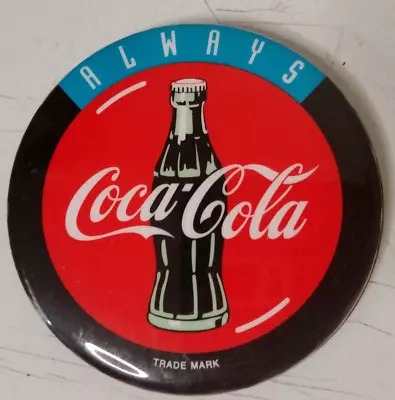 Always Coca Cola Trade Mark Badge Red White Black Green Vintage Collectable • $5.50