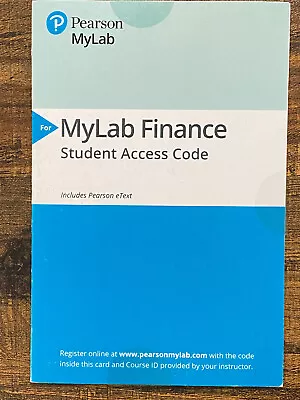 MyFinanceLab With EText--Access Card--“MyLab Finance”--Pearson • $99.98