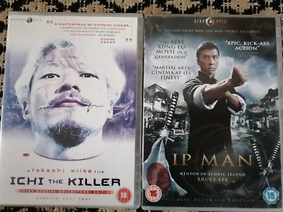 ASIA CINEMA - ICHI THE KILLER & IP MAN Both Double DVD's FREEPOST • £5.99