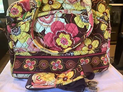 Very Gently Used~ Vera Bradley Buttercup Messenger Laptop Travel Bag 12X15X6 • $39.75