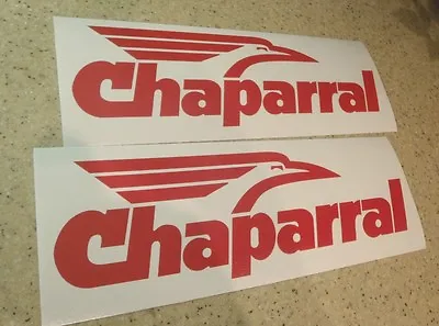 Chaparral Vintage Snowmobile Decals RED 2-Pak 12  FREE SHIP + Free Fish Decal! • $15