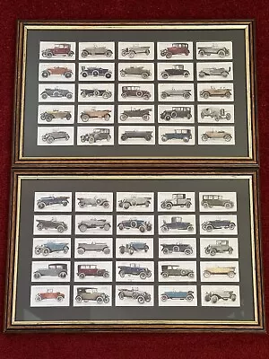 LAMBERT AND BUTLER FULL SETS  MOTOR CARS First Series & Second Series Framed • £50