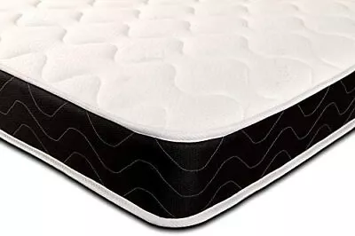 Eco Flex Quilted Single Mattress Luxury Great Value 3ft Single Double 4ft6 BLACK • £57.95