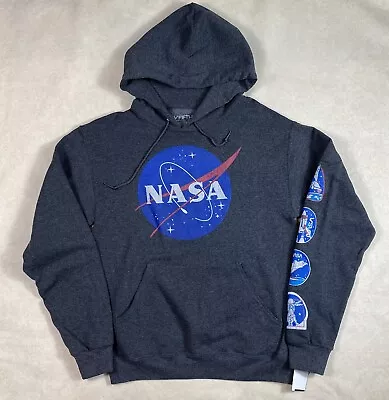 NEW Fifth Sun NASA Mens Hoodie Hooded Sweatshirt Grey S L XL XXL • $15.15