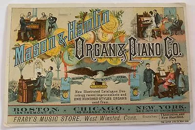 Victorian Trade Card  Mason & Hamlin | Organ & Piano Co. • $9.99