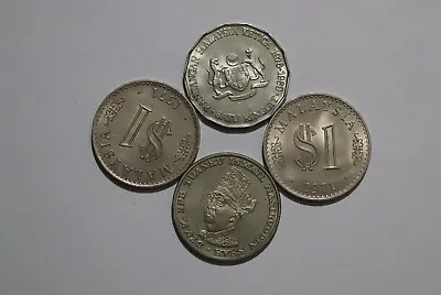 🧭 🇲🇾 Malaysia 1 Ringgit - 4 Coins Lot High Grade B53 #10 Yj13 • $32.40