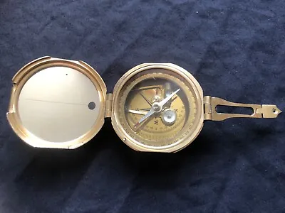 Nautical Stanley London Brunton Compass Solid Brass Natural Sine • £25
