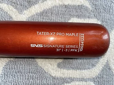 Tater Baseball Bat XZ-Pro Maple Wood. Tar Flame. Copper. 31” Drop 3 • $110