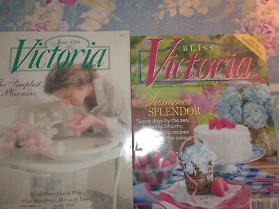 Victoria Magazines 2 Back Issues The Simplest Pleasures Of June 1991 • $8