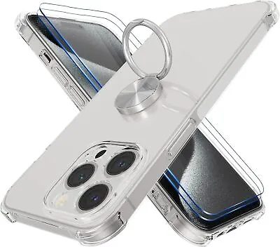 Magnetic Ring Case For IPhone 15 14 13 12 Pro Max 7 8 SE 11 XR Shockproof Cover • £4.95