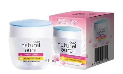 $58.32 • Buy Olay Natural Aura Pinkish Glow Cream UV Protection Reduce DarkSpots DrySkin 50g