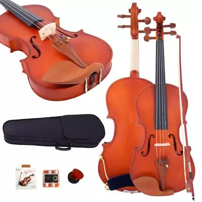 1/2 Children Natural Violin Case+Bow+Rosin+Shoulder Rest+String+Tuner Durable • $44.99