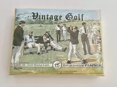 Piatnik Vintage Golf Double Deck-Playing Cards Sealed New #2245 Made In Austria • $9.95