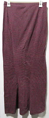 Volcom In Flames Skirt Striped Cotton Stretch Maxi Size Small • $11.99