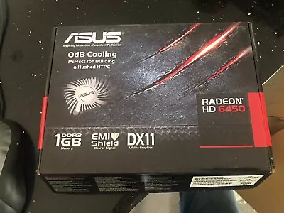 ASUS Radeon HD 6450 PCIe Graphics Card 1GB VGA DVI HDMI DDR3 SILENT FANLESS 1080 • $19.99