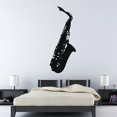 Saxophone Jazz Sax Musical Instrument Wall Art Sticker (AS10161) • £28.99