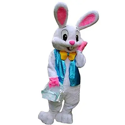 JIUYUE Easter Rabbit Bunny Rabbit Mascot Costume Adult Size Fancy Dress • $72.14