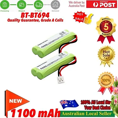 2x 1100mAh Recharge BT694 Battery For Telstra V850a V950A CTB96 Cordless Phone • $15.98