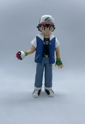 Vintage 1998 Tomy Pokémon Trainer Ash Ketchum 12 Cm PVC Figure I27 RARE! • $30