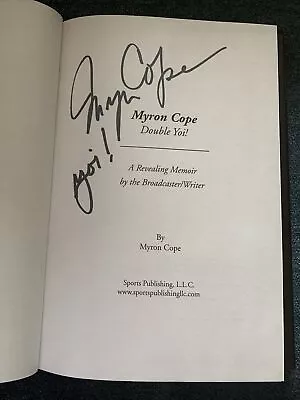 SIGNED Myron Cope (d.2008) Double Yoi! Autographed Book Pittsburgh Steelers • $127.49